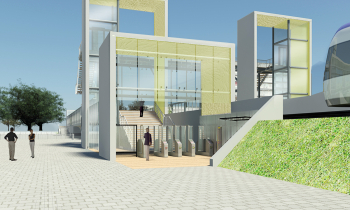 Schiedam Nieuwland impressie entree station.jpg