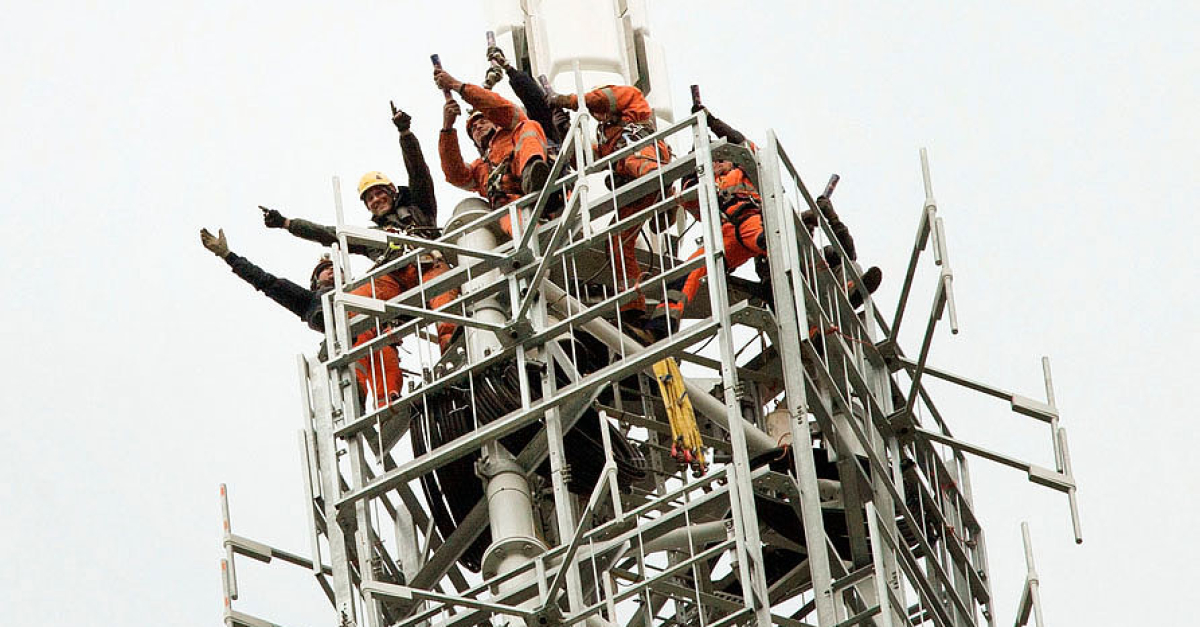 Hoogersmilde mast bereikt hoogste punt