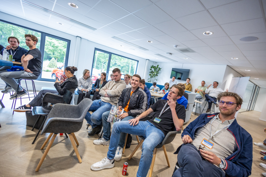 Studenten luisteren
