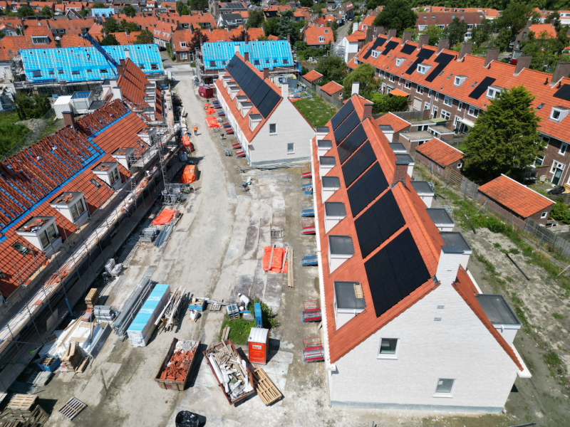 Voortgangsfoto van het project uit oktober 2024