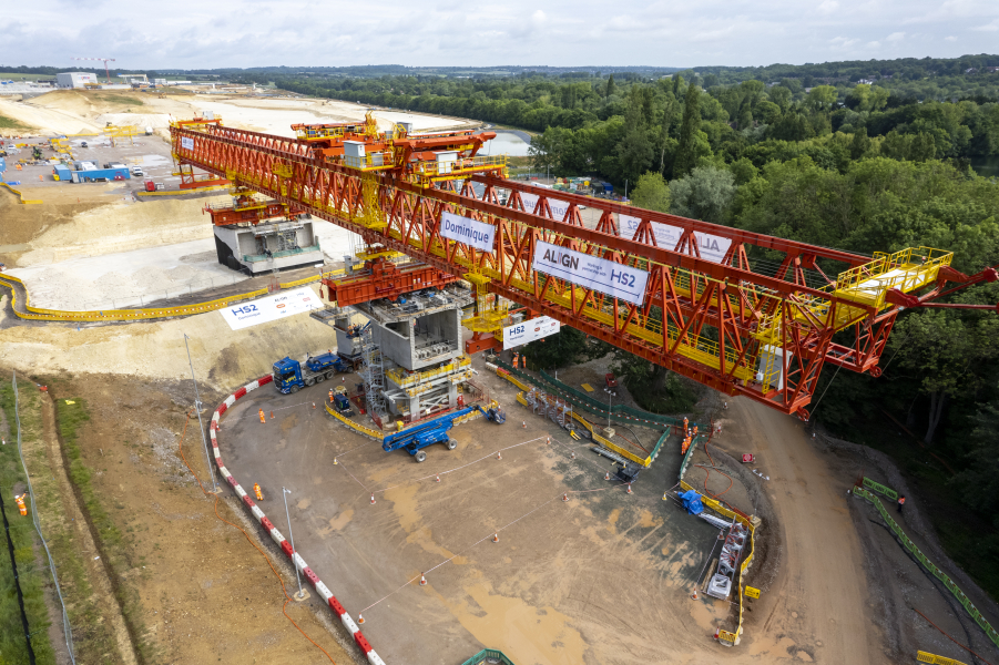 Construction starts on the Colne Valley Viaduct with the launch of a giant bridge building machine (2).jpg