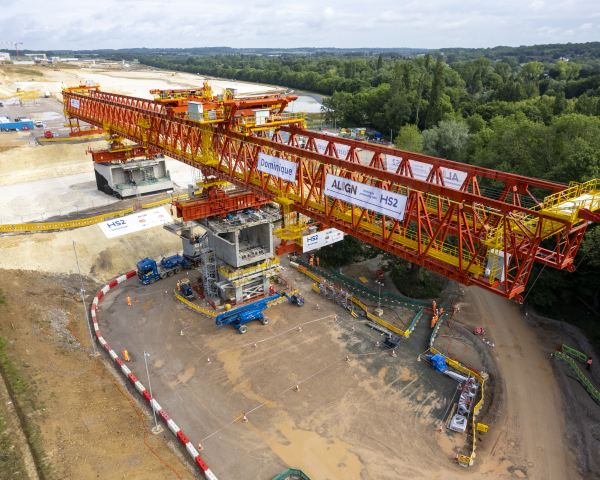 Construction starts on the Colne Valley Viaduct with the launch of a giant bridge building machine (2).jpg
